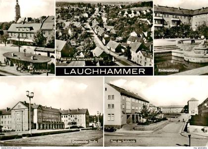 Lauchhammer Markt und Autobahnhof Kleinelipische Strasse Kinderspielplatz Gruene