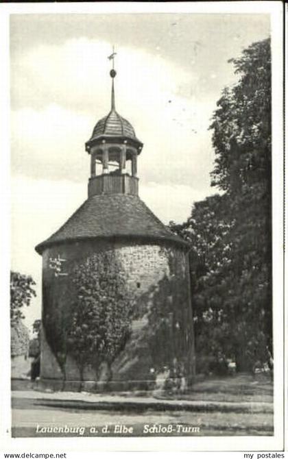 Lauenburg Elbe Lauenburg Schloss Turm x 1956