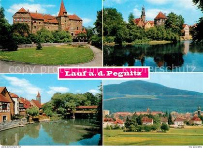 Lauf Pegnitz Kaiser-Wenzel-Burg Spitalhof Pegnitz mit Judenturm Moritzburg