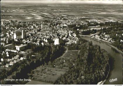 Lauingen Donau Lauingen Fliegeraufnahme x 1970