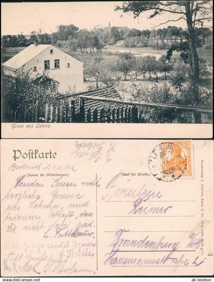 Ansichtskarte Lehnin-Kloster Lehnin Straßenpartie 1913