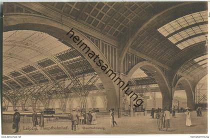Leipzig - Hauptbahnhof - Querbahnsteig - Verlag Louis Glaser Leipzig