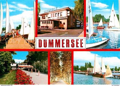 Lembruch Hotel Restaurant Cafe Seeblick Segelboote Uferpromenade