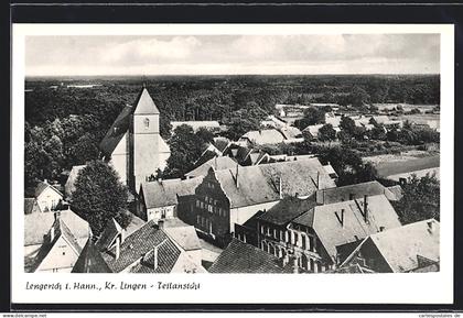 AK Lengerich i. Hann., Teilansicht aus der Vogelschau