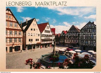 Leonberg Wuerttemberg Marktplatz mit Brunnen