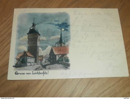 alte AK - Lichtenfels , 1899 , Malerei , Ansichtskarte