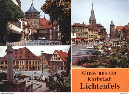 Lichtenfels Bayern Stadttor Brunnen Strassenpartie