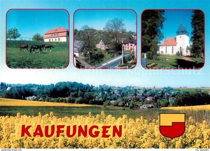 Kaufungen Wolkenburg Alte Schaeferei Teilansicht Kirche St Gallus