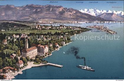 Lindau Bodensee Bad Schachen Aescharh Lochau Dampfer Pfaender
