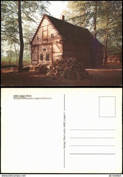 Ansichtskarte Lingen (Ems) Holzschuhmacherei Lingen-Holthausen 1975