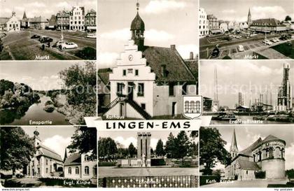 Lingen Ems Kirche Marktplatz Denkmal Rathaus