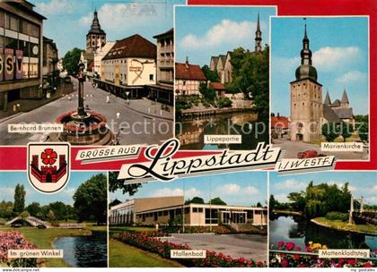 Lippstadt Bernhard Brunnen Marienkirche Hallenbad Mattenklodtsteg