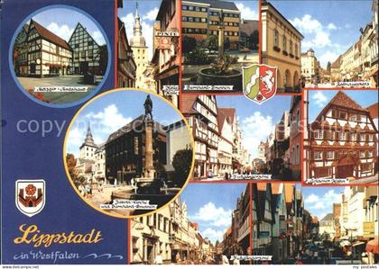 Lippstadt Fussgaengerzone Goldener Hahn Rathausplatz