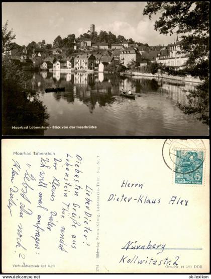 Ansichtskarte Bad Lobenstein Moorbad 1961
