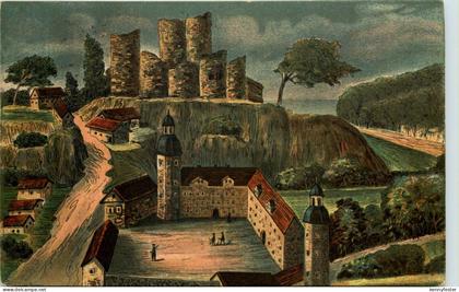 Lobenstein, Burgruine mit dem 1601 erbauten Schloss