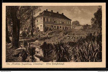 AK Löwenberg /Brandenburg, Märkische Jugendburg Löwenberg vor der Fertigstellung