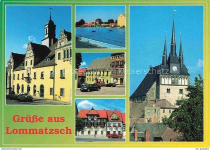 Lommatzsch MEIssEN Sachsen Stadtbad Kornstrasse Hotel Bauernstube Kirche