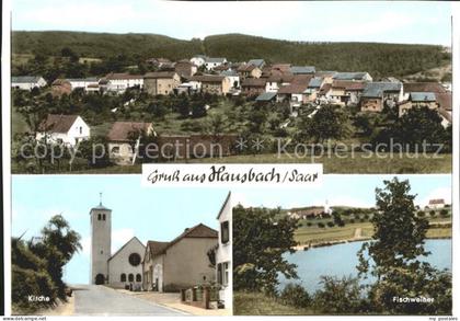 Hausbach Losheim See Kirche Fishweiher