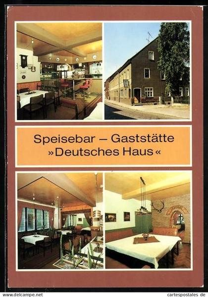 AK Dahme /Luckau, Gaststätte Deutsches Haus, Inh. Wolfgang Katzschke