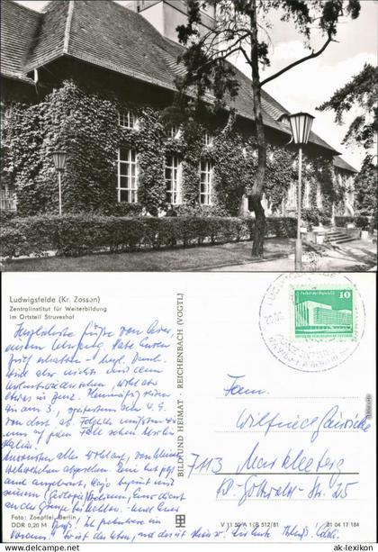 Ansichtskarte Ludwigsfelde Zentralinstitut für Weiterbildung 1981