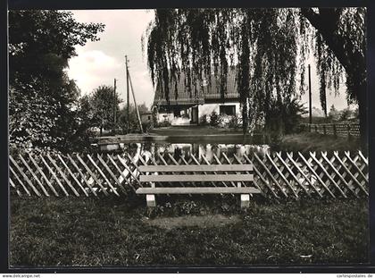 AK Gehlenbeck /Krs. Lübbecke, Ortspartie mit Wohnhaus