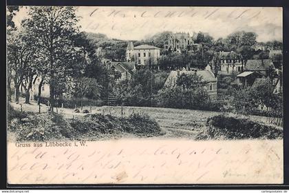 AK Lübbecke i. W., Ortsansicht mit Bergerthor