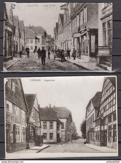 Dt.Reich um 1900 Lübbecke - Langestrasse 2 Fotoabzüge