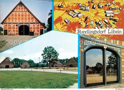 Luechow-Dannenberg Rundlingsdorf Alte Bauernhoefe Vierstaenderhaeuser Bruchwald