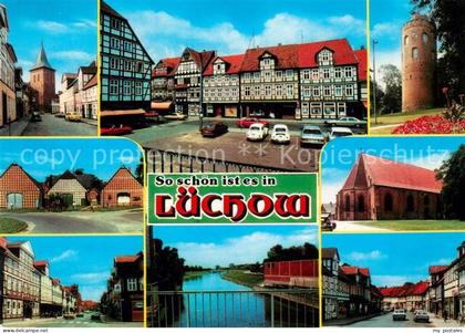Luechow-Dannenberg Strassenpartien Marktplatz Turm Kirche