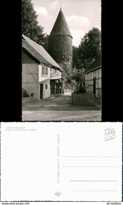 Ansichtskarte Lügde (Westfalen) Alter Festungsturm im Winkel 1963