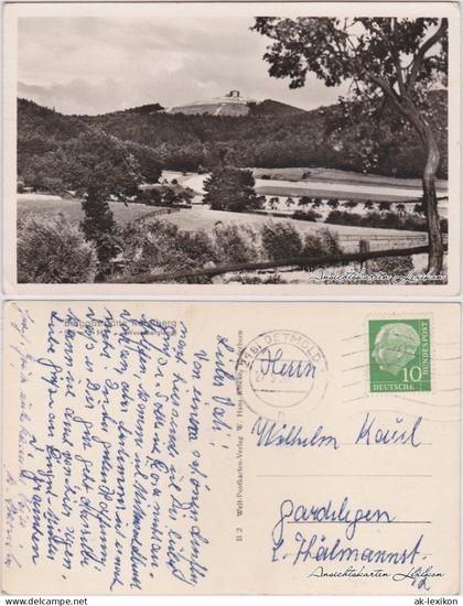 Ansichtskarte Lügde (Westfalen) Berggaststätte Köterberg 1955