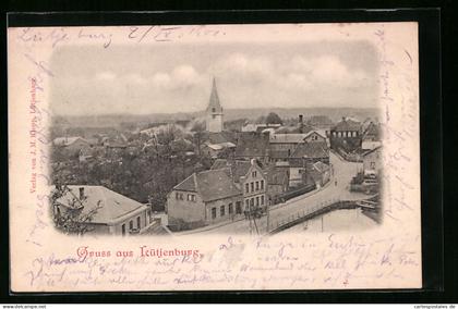 AK Lütjenburg, Ortsansicht aus der Vogelschau