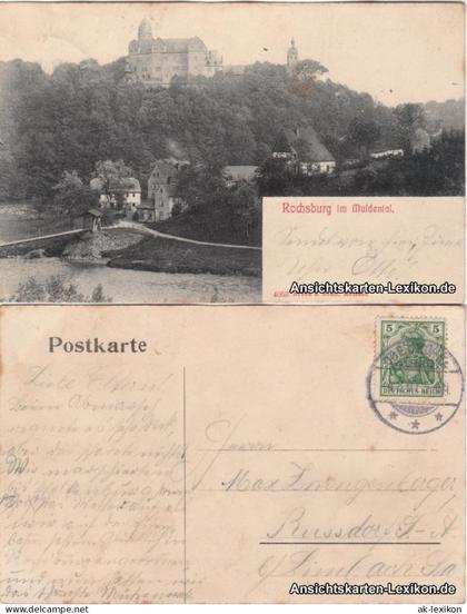 Ansichtskarte Rochsburg-Lunzenau Rochsburg 1907