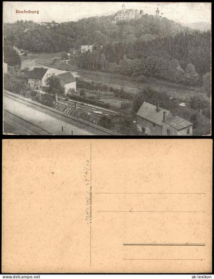 Rochsburg-Lunzenau Schloss Rochsburg - Lunzenau Sachsen Panorama 1910