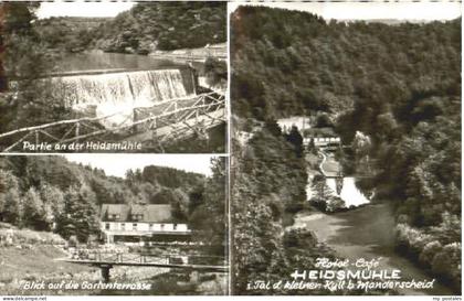 Manderscheid Eifel Manderscheid Hotel Cafe Heidsmuehle Faltkarte ungelaufen ca.