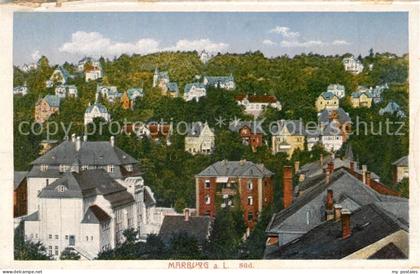 Marburg Lahn Blick auf Marburg Suedstadt