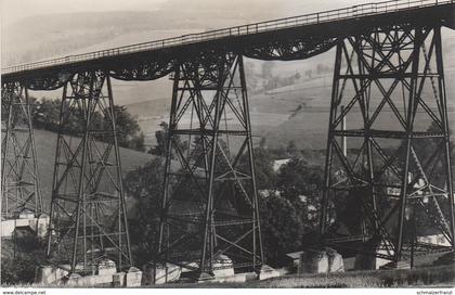 Foto Rohling für AK Mittweida Markersbach Eisenbahn Brücke Viadukt Mittweidatal Raschau Grünstädtel Vogel Schwarzenberg