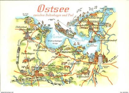 Boltenhagen Ostseebad Ostsee zwischen Boltenhagen und Poel Landkarte