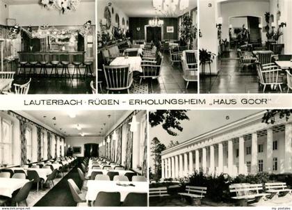 Lauterbach Ruegen Erholungsheim Haus Goor Bar Klubraum Wandelhalle Speisesaal