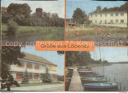 Loecknitz Mecklenburg-Vorpommern Burgruine an der Randow Strandbad Kaufhaus