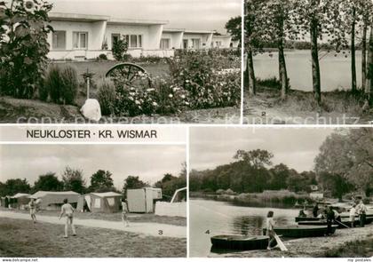 Neukloster Mecklenburg Bungalowsiedlung am Neukloster See Zeltplatz Bootsanleges