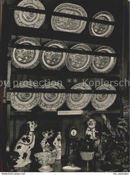 Prerow Ostseebad Heimatmuseum Dannbord englischer Fayence