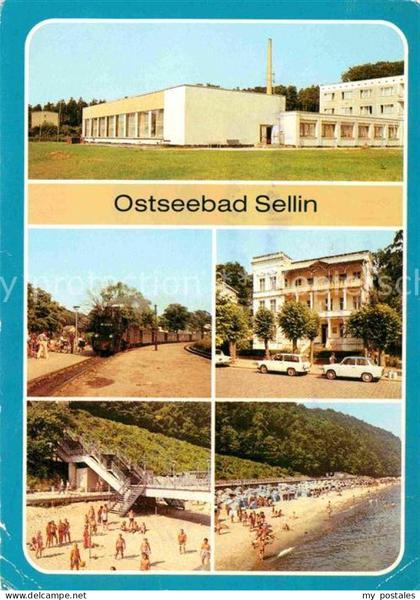 Sellin Ruegen Erholungsheime Klubhaus Haus Sellin Kleinbahn Strand