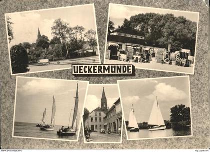 Ueckermuende Strand Segelboote