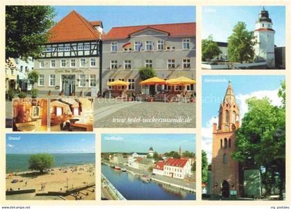 Ueckermuende ueckermuende Mecklenburg Vorpommern Hotel am Markt Ueckermuender Br
