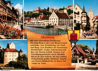 Meersburg Bodensee Steigstrasse Marktplatz Meersburg Baerenbrunnen