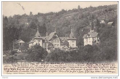 Meiningen (Thuringia) Germany, Sanatorium Passow, on 1903 Vintage Undivided Back Postcard
