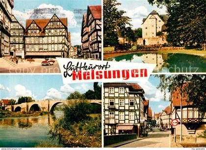 Melsungen Fulda Fachwerk Bruecke