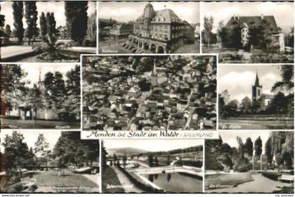 Menden Sauerland Menden Kapelle Bahnhof Rathaus Jugendherberge Kirche Ehrenmal