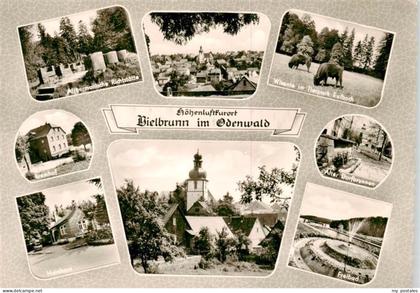 Vielbrunn Altgermanische Richtstaette Bramhof Hainhaus Ortsbild mit Kirche Wisen